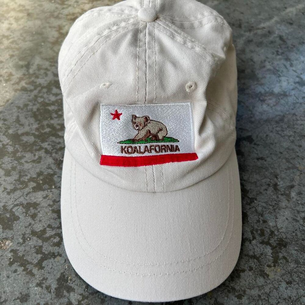San Diego Zoo Kids Koalafornia Republic Hat Cream Cotton Adjustable Ball Cap
